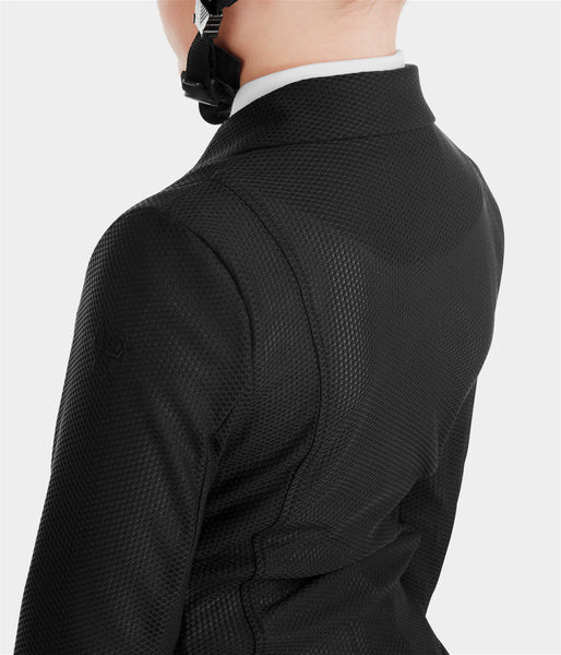 Veste de concours d'été garçon compétition noire