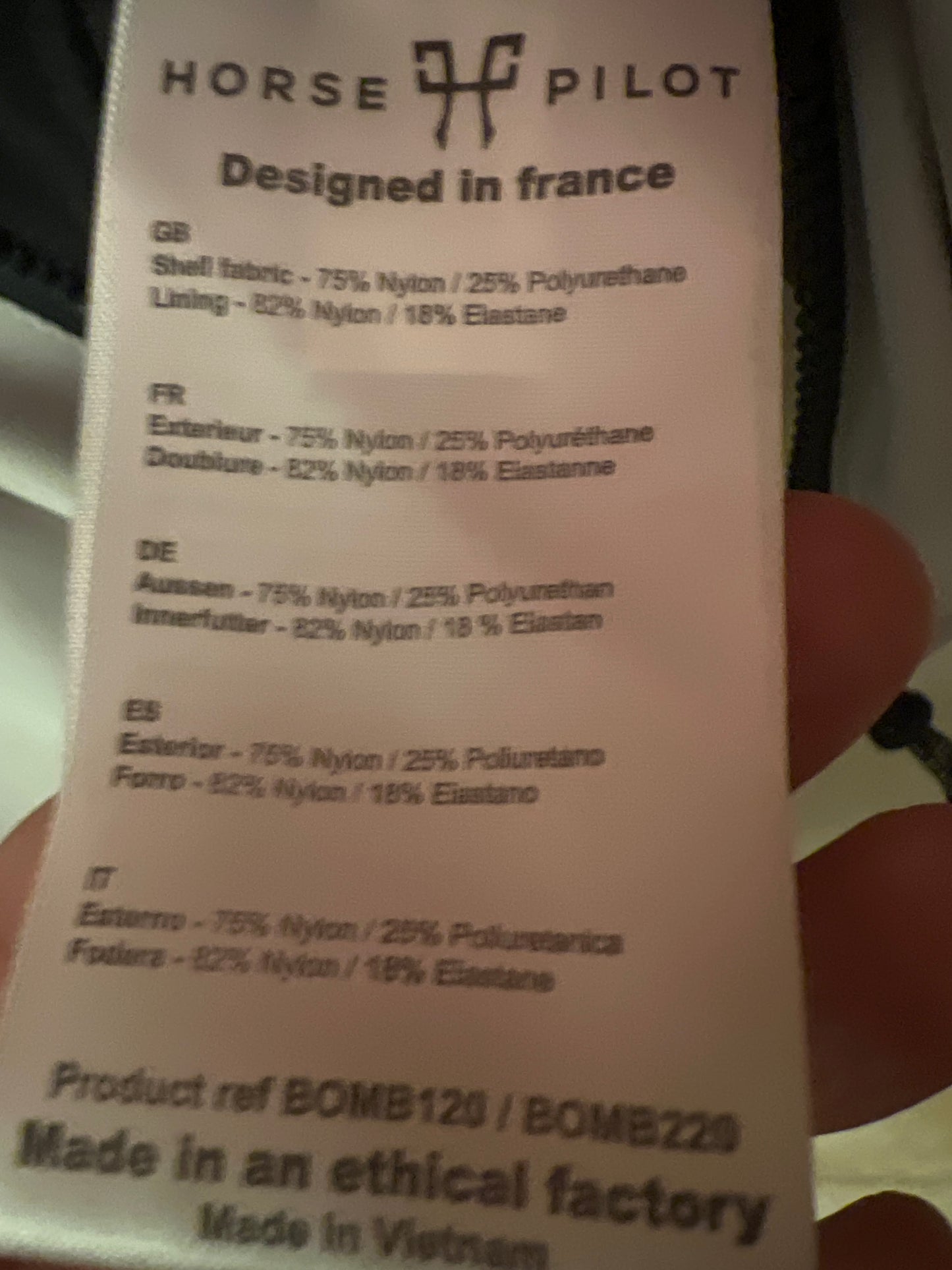 BOMBERS - COMPATIBLE AIRBAG • blouson d'équitation femme