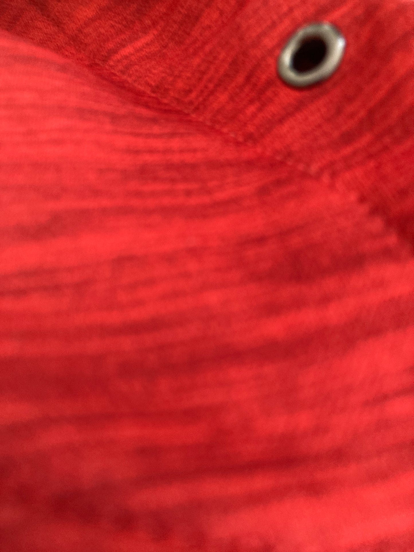 Red lightweight hooded jacket