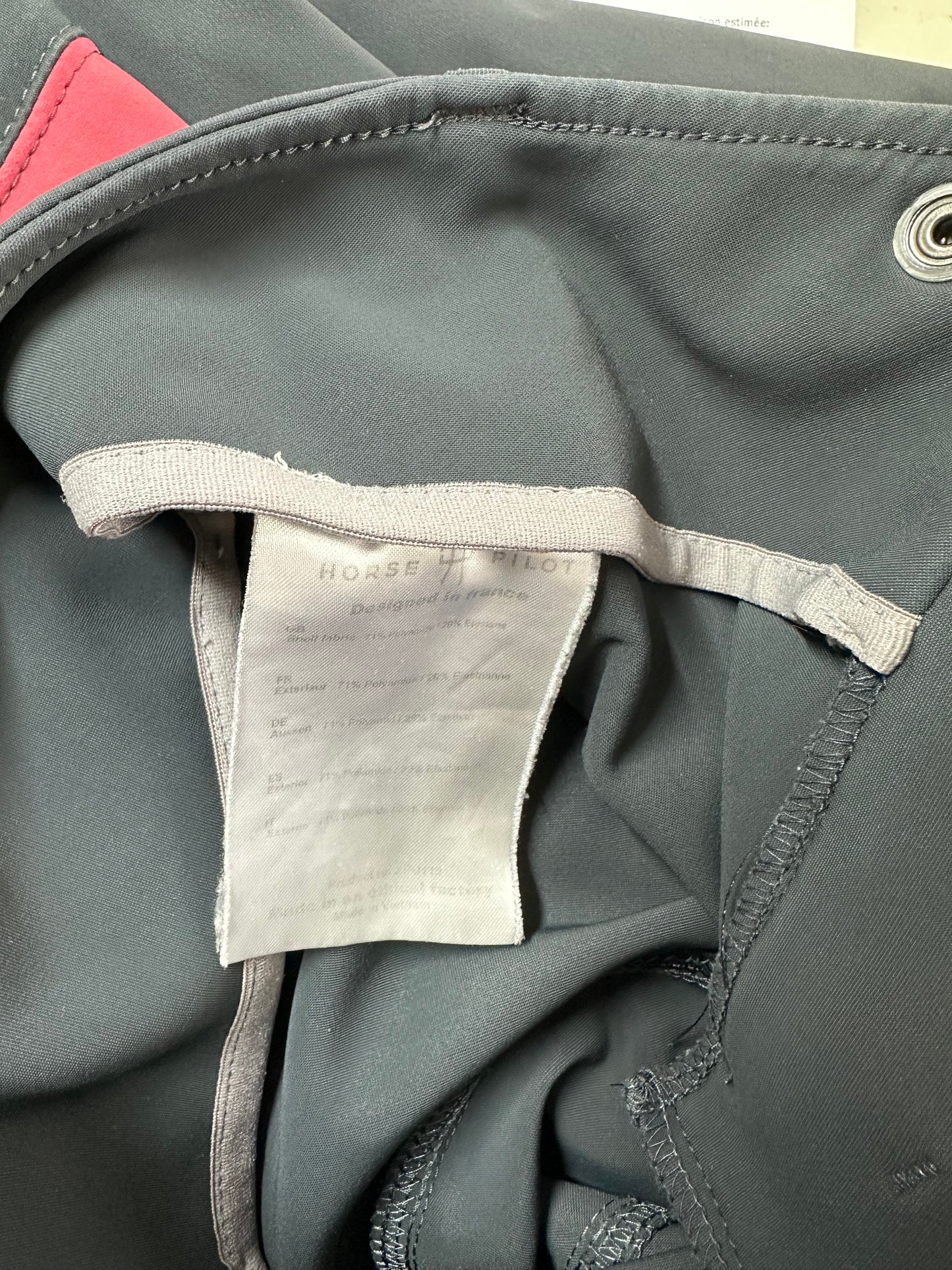 Riding pants X-Pure III, low waist, gray