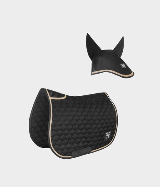 Pack: Tapis de selle + Bonnet  d'oreille cheval