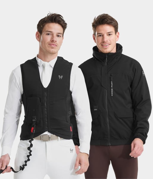 Pack sécurité: gilet Airbag + blouson bombers homme