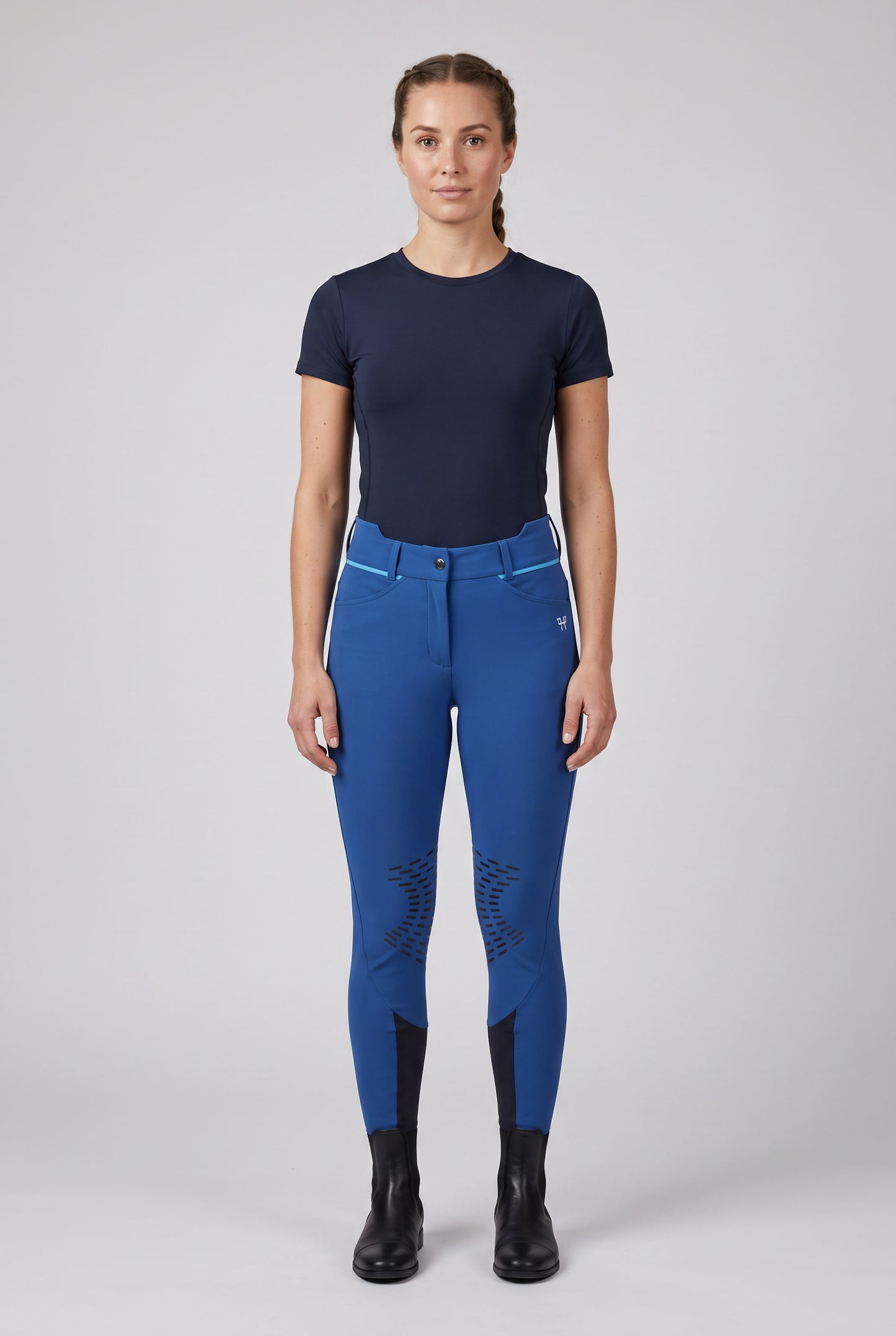 Pantalon X design bleu