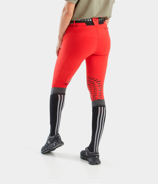 X-Design • Pantalon d’équitation grip femme Rouge