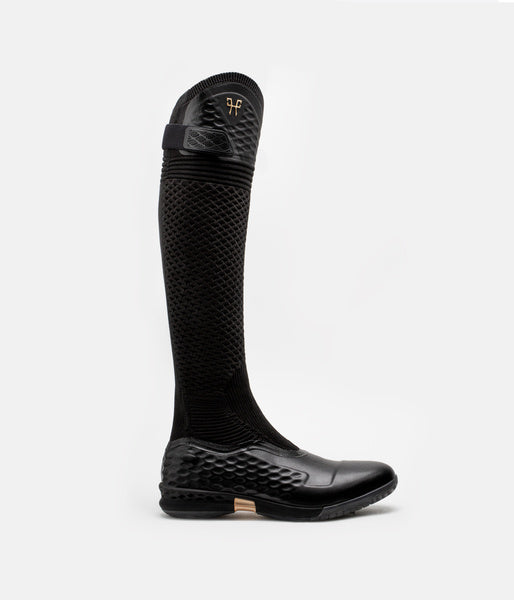 Teknit boot Black • Botte d'équitation femme