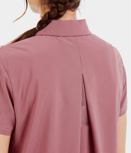 Ariia Polo Dark Pink • Reit-Trainingspoloshirt