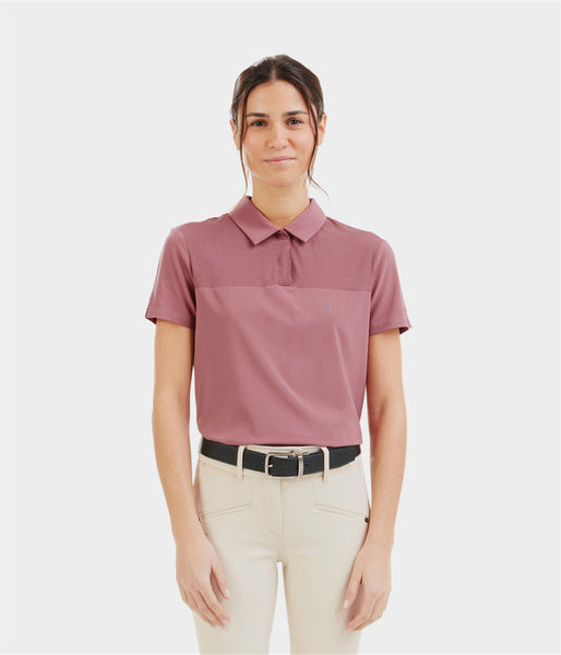 Ariia Polo Dark Pink • Polo d'entraînement équitation