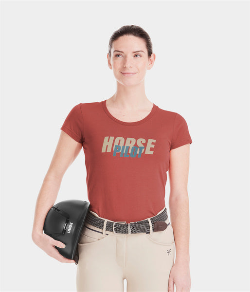 Team Shirt Terracotta • Tee-shirt équitation femme
