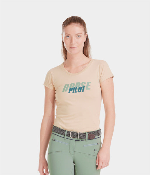 Team Shirt Sand • Tee-shirt équitation femme