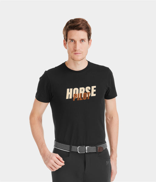 Team Shirt Black • Tee-shirt équitation homme