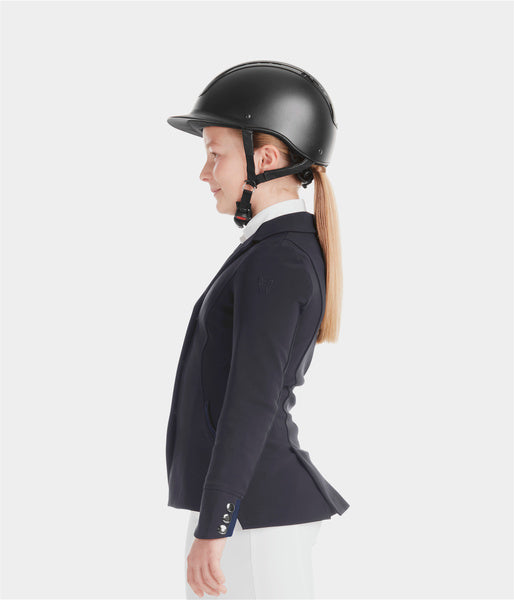 La veste d'équitation fille pour concours hippique dark night
