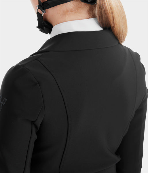 La veste d'équitation fille pour concours hippique noire
