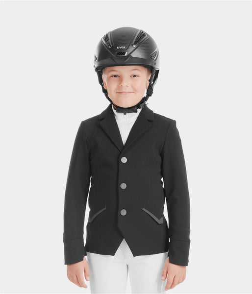 Veste de concours hippique garçon noire