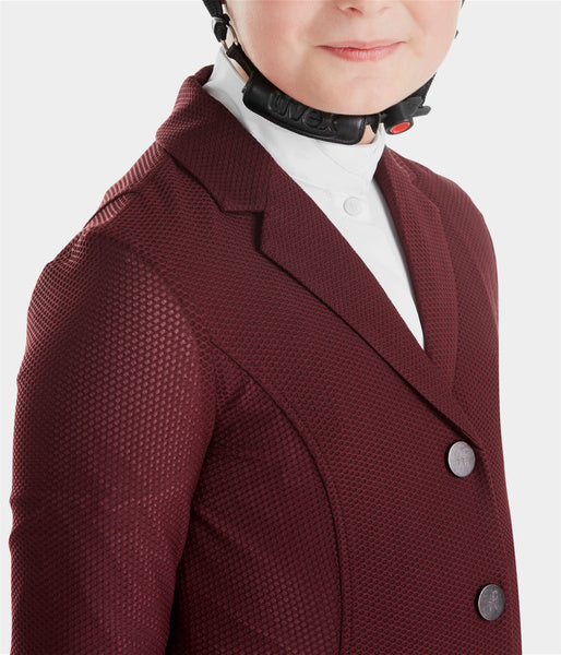 Veste de concours fille été pour compétitions burgundy