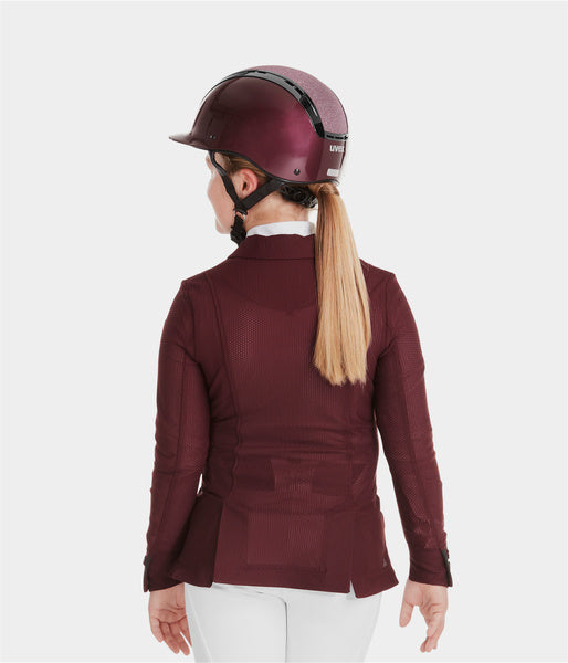 Veste de concours fille été pour compétitions burgundy