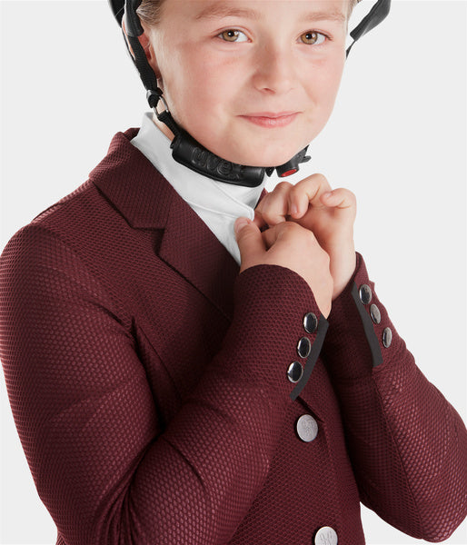 Veste de concours fille été pour compétitions burgundy