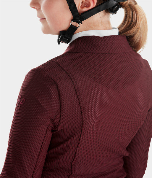 Veste de concours fille été pour compétitions burgundy