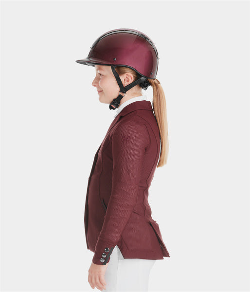 Veste de concours fille été pour compétitions burgundy