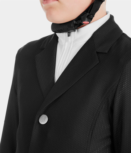 Veste de concours d'été garçon compétition noire
