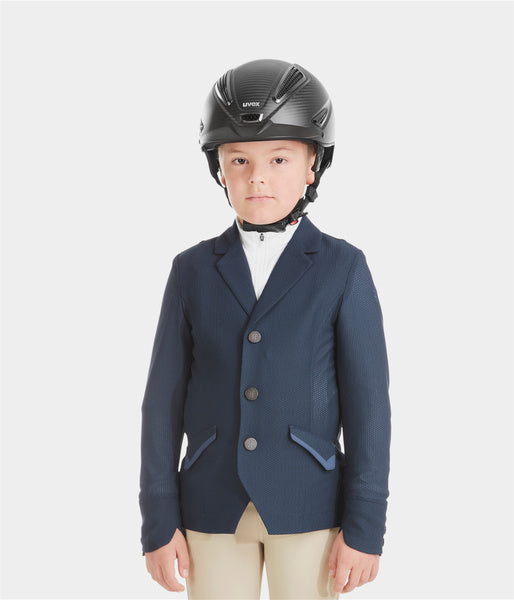 Veste de concours d'été garçon compétition navy