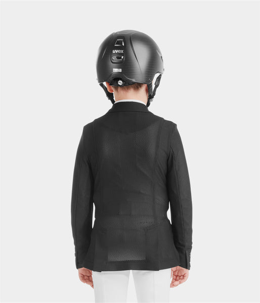 Veste de concours d'été garçon compétition noire