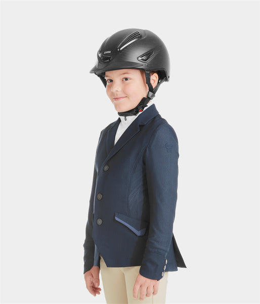 Veste de concours d'été garçon compétition navy
