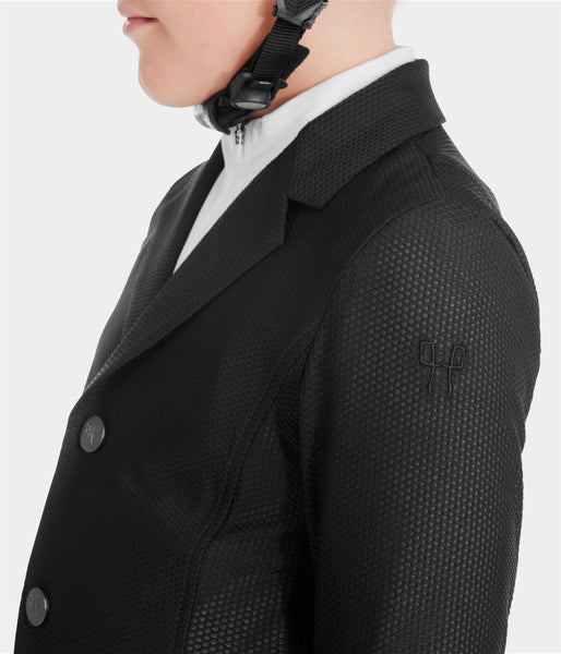 Veste de concours d'été garçon compétition noire