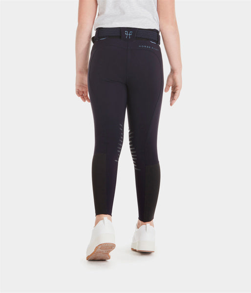 X-design fille: pantalon équitation jeune cavalière dark night