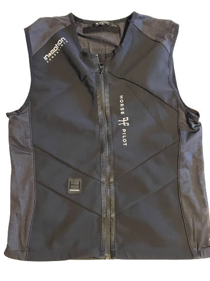GILET AIRBAG ÉQUITATION + SURGILET NOIR COMPATIBLE