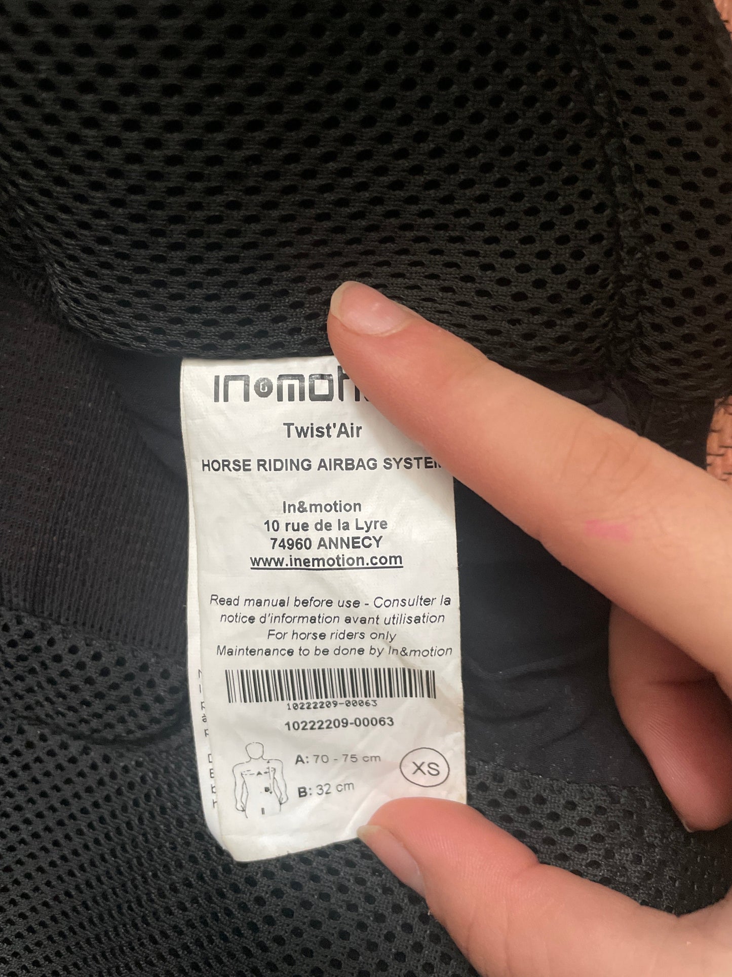 SURGILET NOIR COMPATIBLE AVEC GILET AIRBAG POUR CAVALIER HORSE PILOT