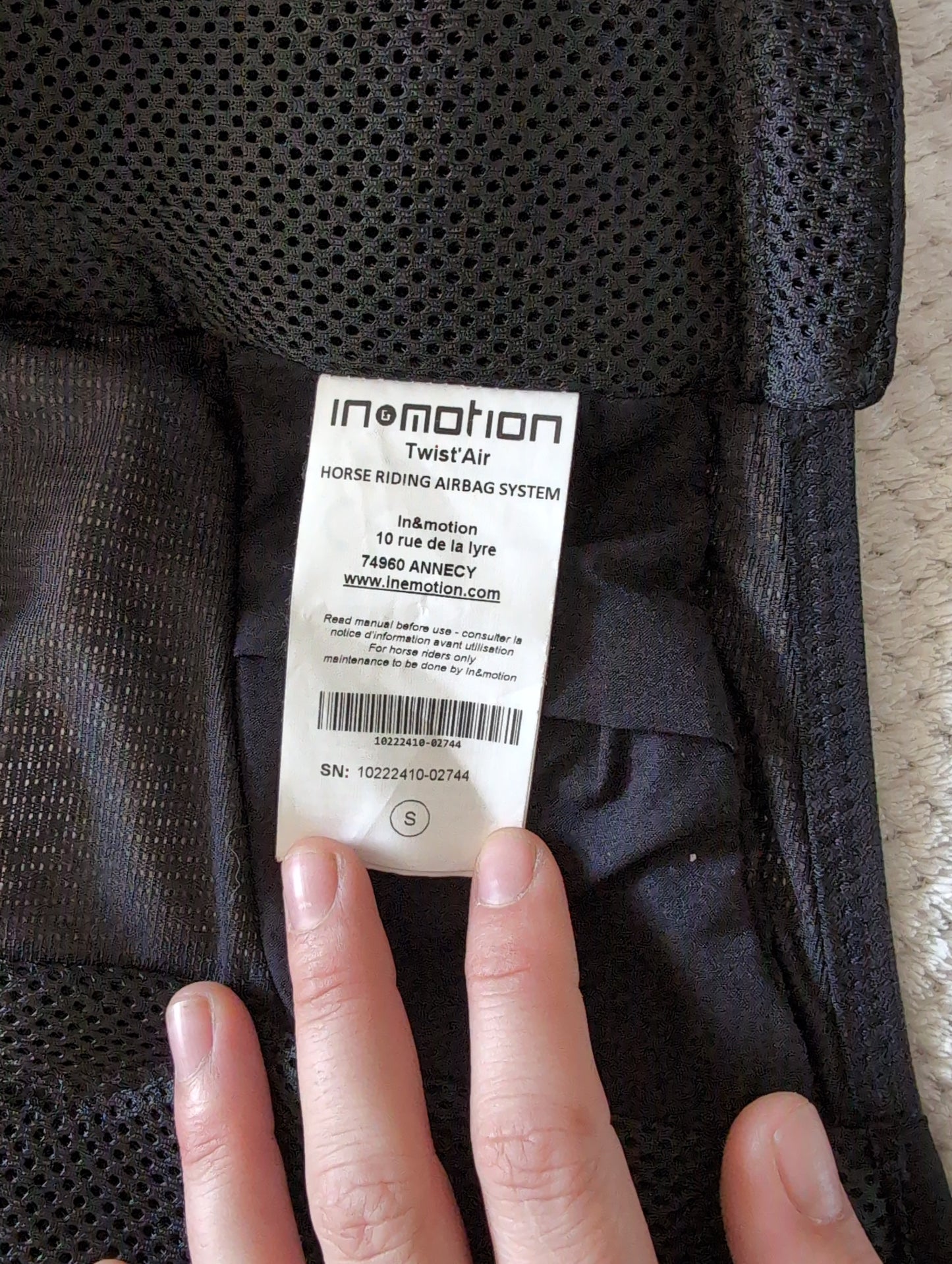 GILET AIRBAG ÉQUITATION TWIST'AIR