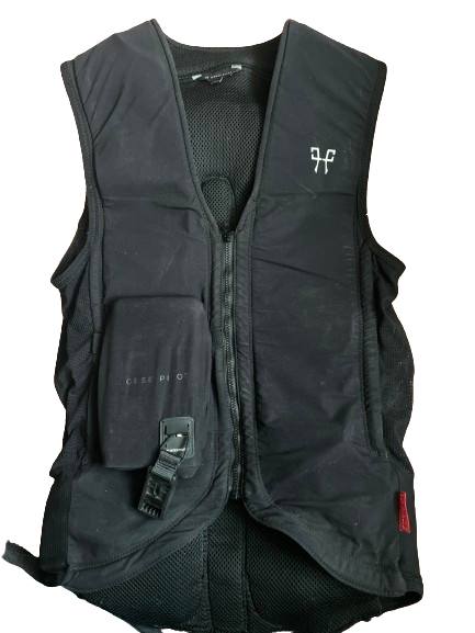 SURGILET NOIR COMPATIBLE AVEC GILET AIRBAG POUR CAVALIER HORSE PILOT