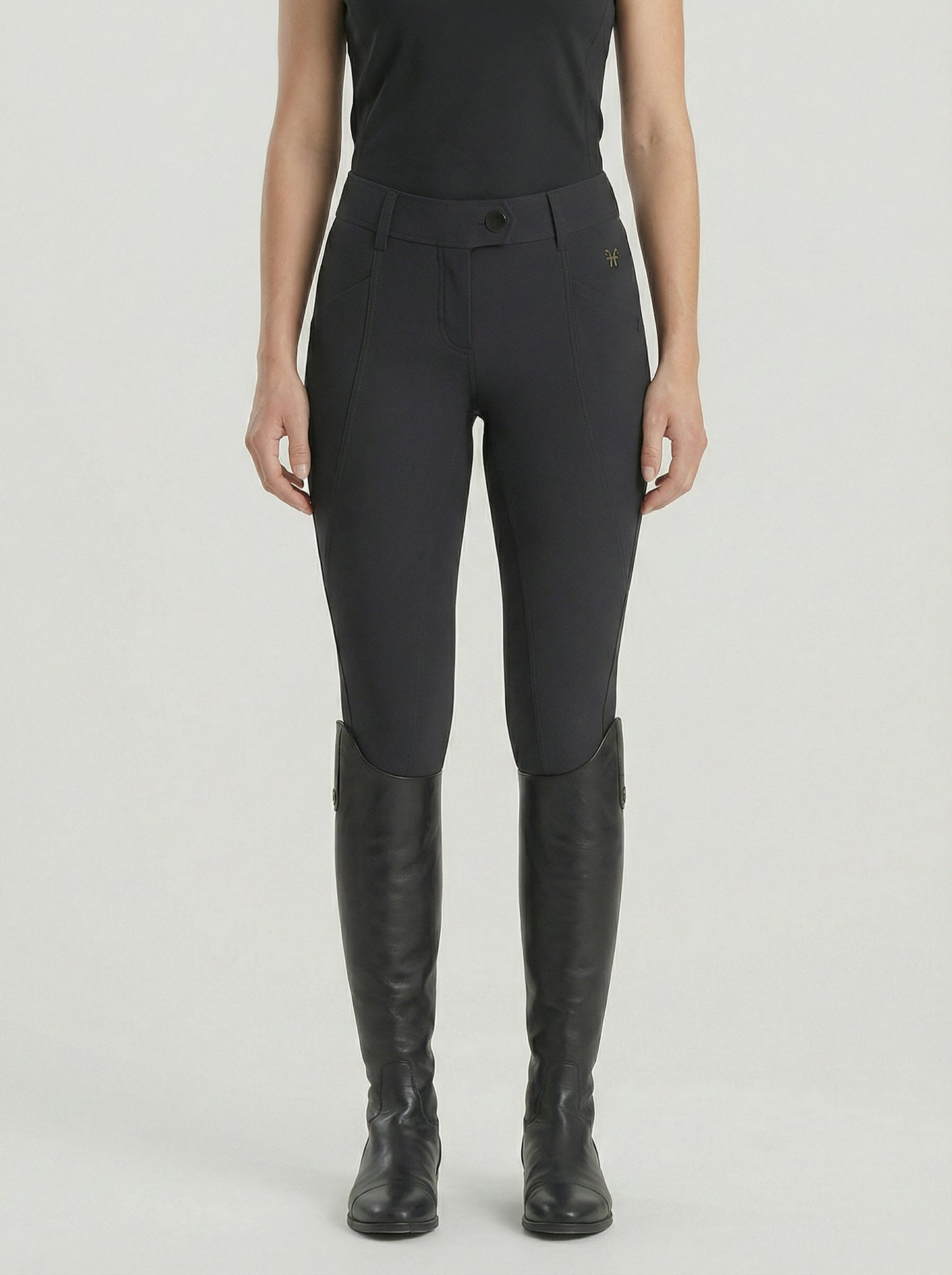 Riding pants X-Pure III, taille basse, gris